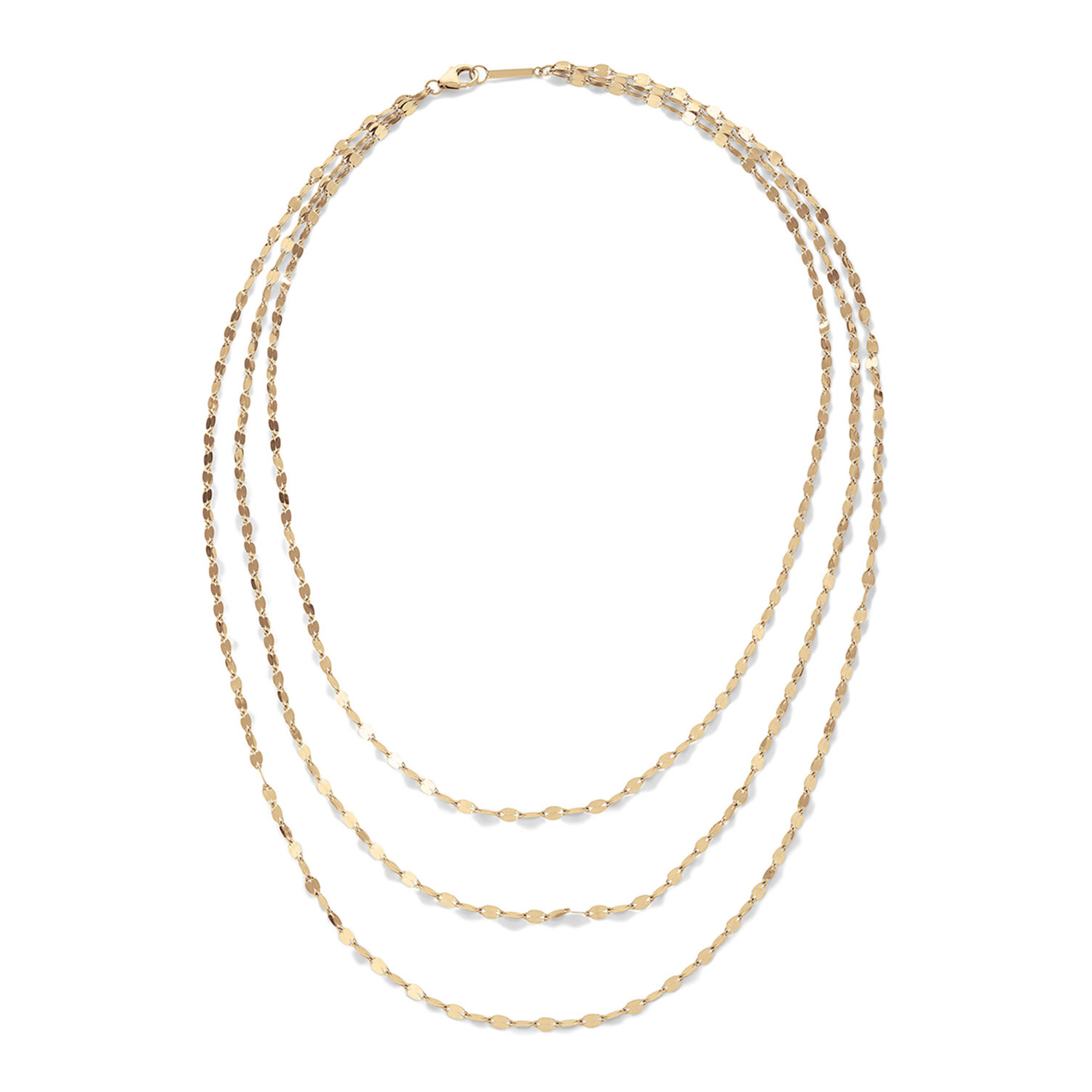 Velkoobchodní zakázkový design Multi náhrdelník ze sterlingového stříbra a pokovený 18karátovým zlatem OEM/ODM šperky